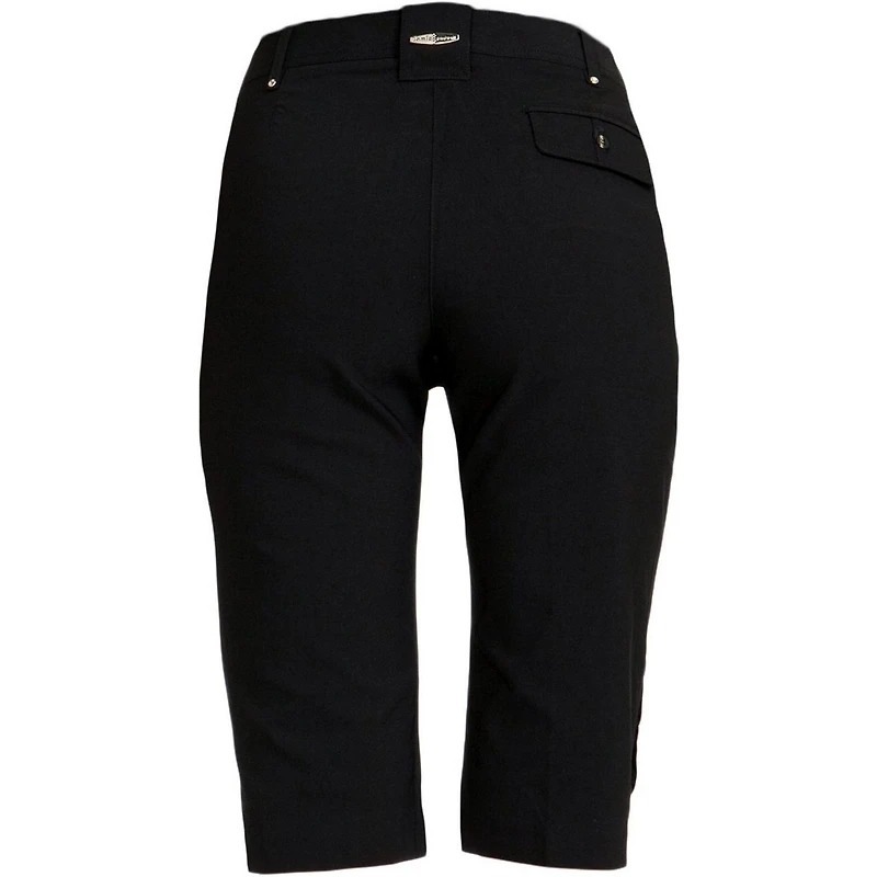 Women'sFly Front Knee Capri