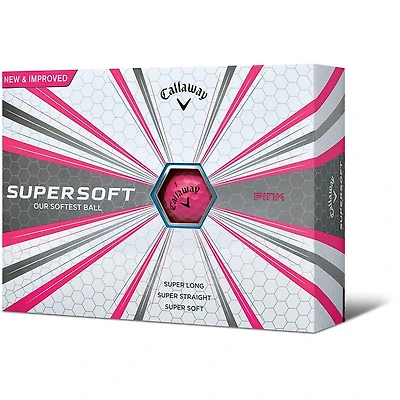 2017 Supersoft Golf Balls - Pink