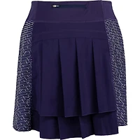 Women's Printed Knit Woven Fashion Skort