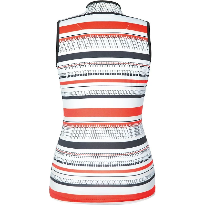 Womens Regina Striped Print Sleeeveless Top