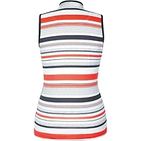 Womens Regina Striped Print Sleeeveless Top