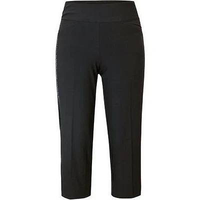 Womens Marilyn Mesh Insert PullOn Capri