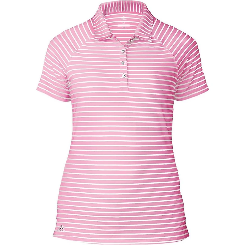 Women's Double Stripe Short Sleeve Polo