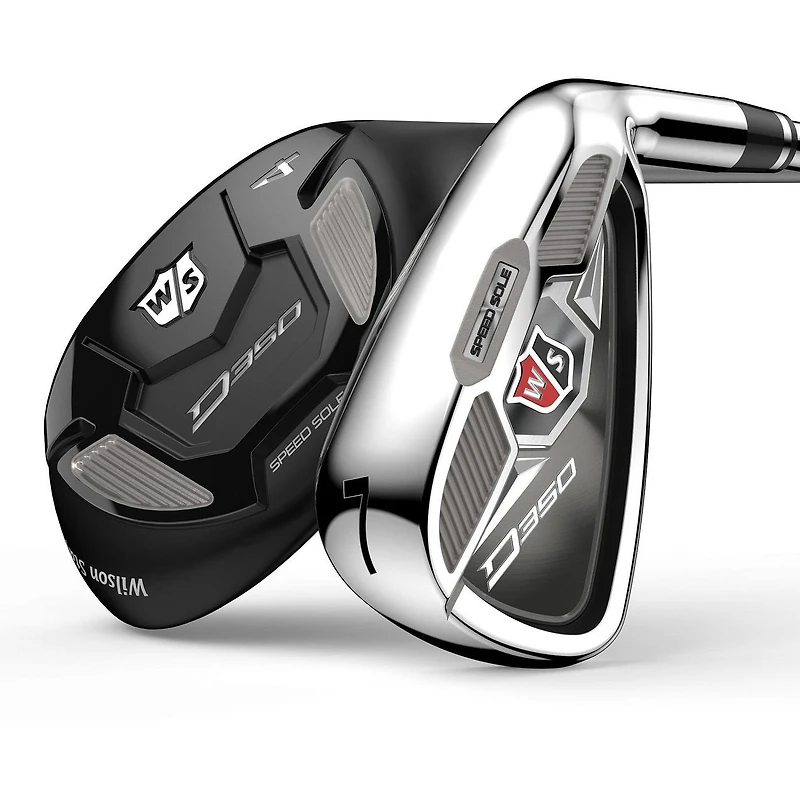 D350 4H-5H, 6-PW, GW Combo Iron Set with Steel Shafts