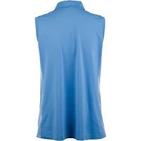 Women's Sleeveless Geo Printed Side Panel Polo