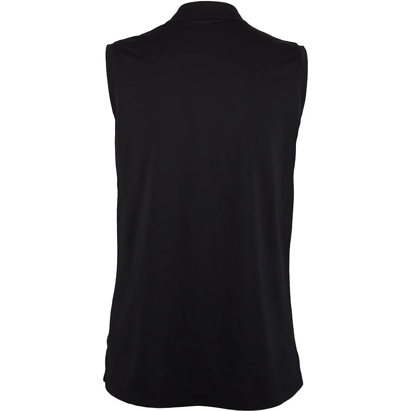 Women's Sleeveless Microdot Polo