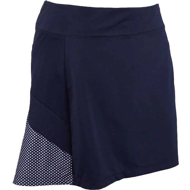 Womens Mircodot Print Flounce Skort