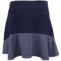Womens Mircodot Print Flounce Skort