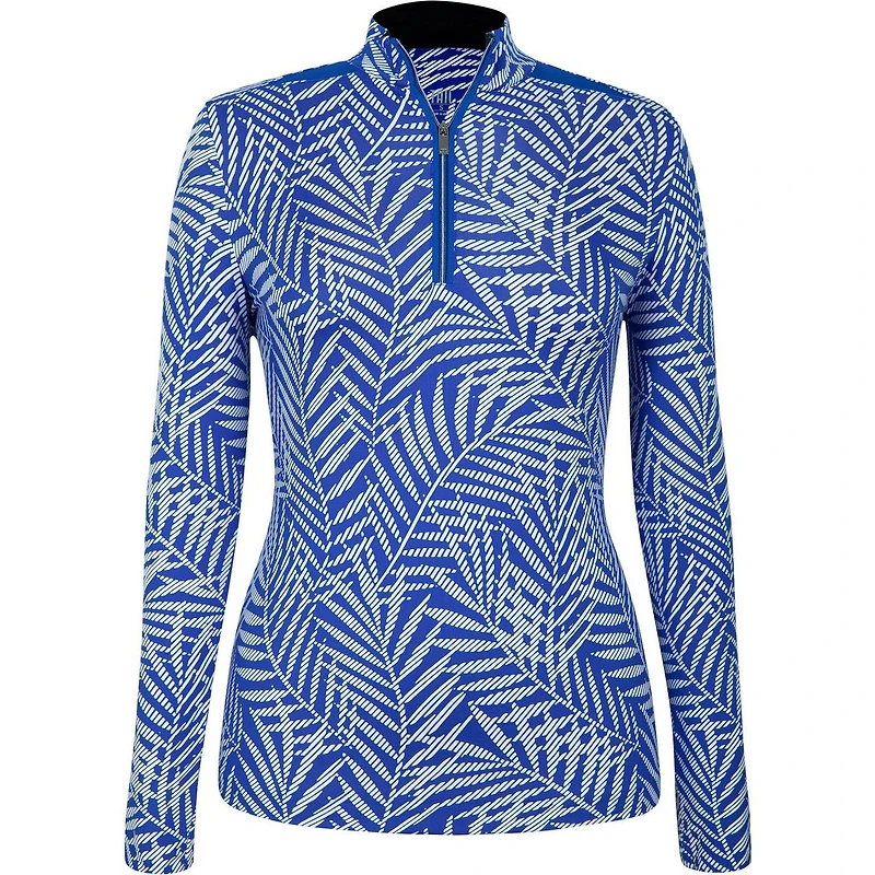 Womens Cordele Long Sleeve Printed UPF 50 Mock