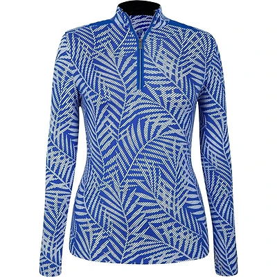 Womens Cordele Long Sleeve Printed UPF 50 Mock