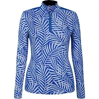 Womens Cordele Long Sleeve Printed UPF 50 Mock