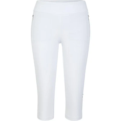 Womens Mitchell 21 Inseam Pull On Mesh Insert Capri