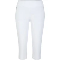 Womens Mitchell 21 Inseam Pull On Mesh Insert Capri