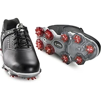 Mens Tour S Spiked Golf Shoe - BLK/RED