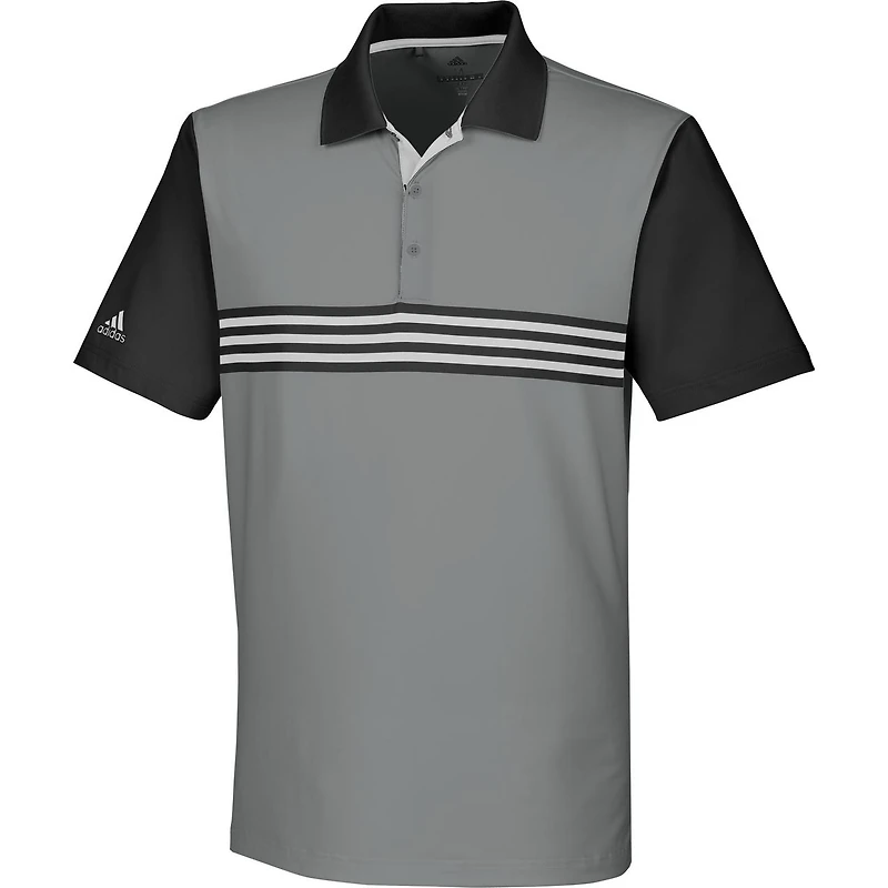 Men's Ultimate 365 3-Stripe Engineered Short Sleeve Polo
