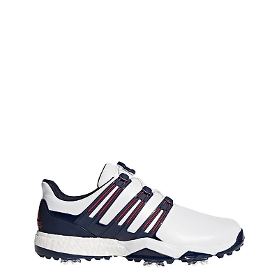 Mens Powerband Boa Boost Spiked Golf Shoe - WHT/NVY