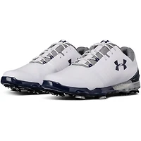 Mens Match Play Spiked Golf Shoe - WHT/GRY/NVY