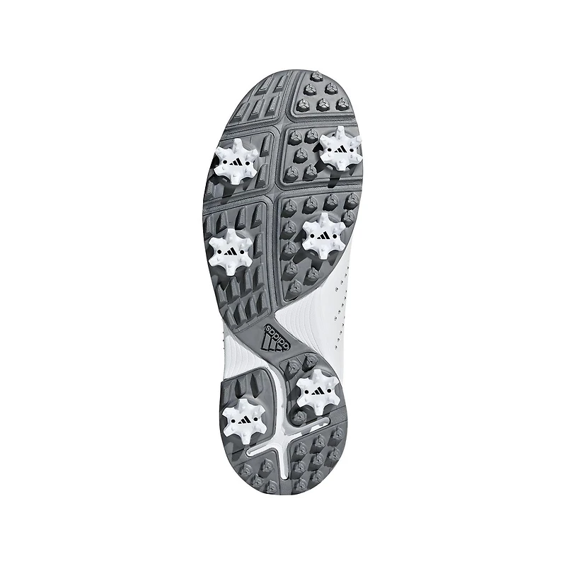 Women's Adipure Tour Spiked Golf Shoe - WHT/SIL