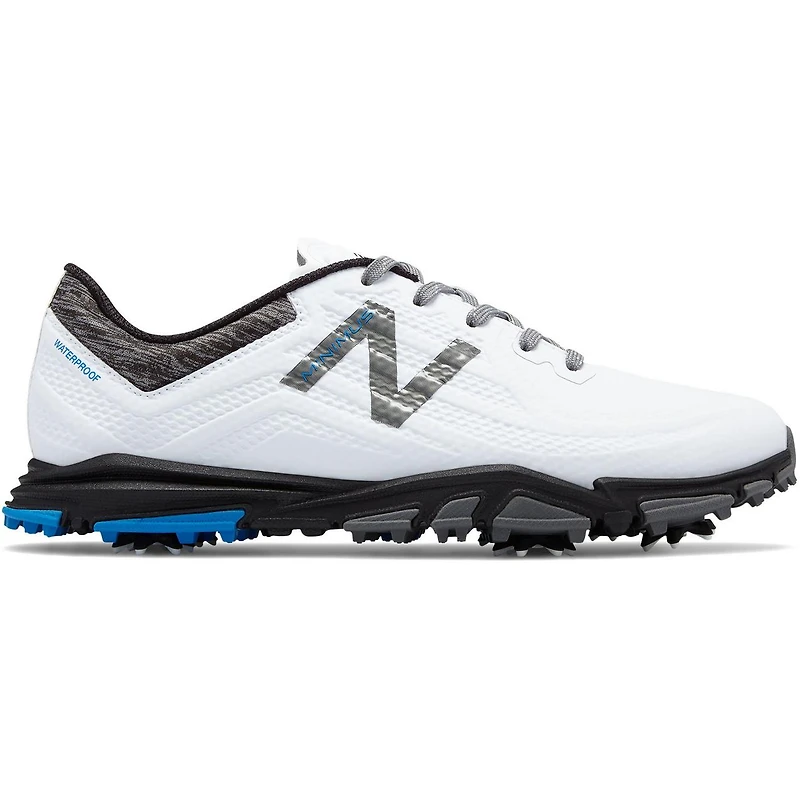 Men's Minimus Tour Spiked Golf Shoe - WHT/BLK