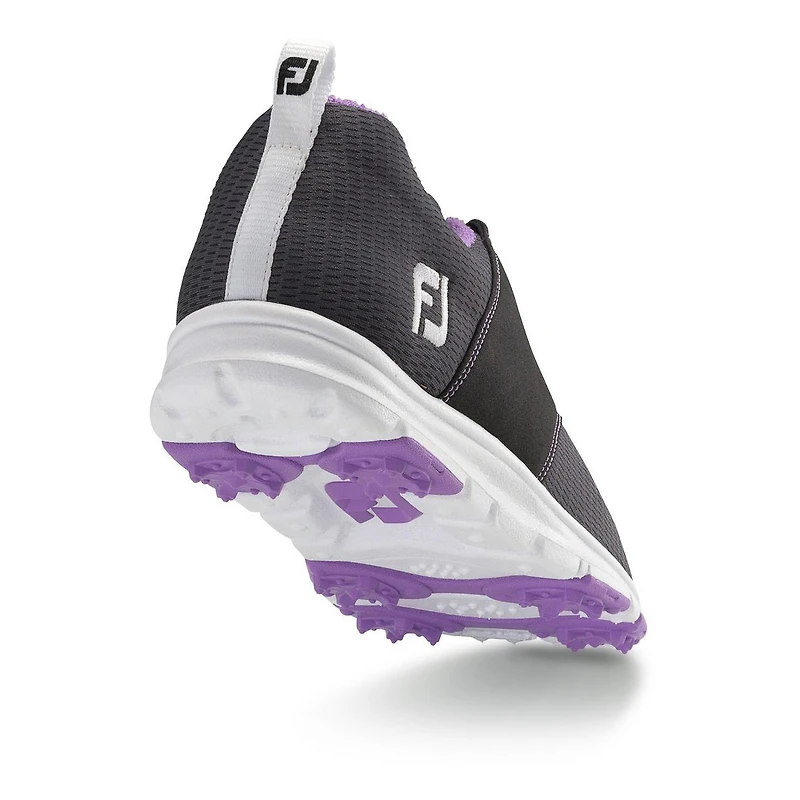 Women's Enjoy Spikeless Golf Shoe - DKGRY/LTPUR