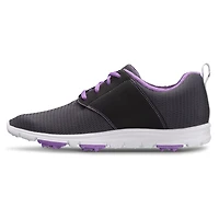 Women's Enjoy Spikeless Golf Shoe - DKGRY/LTPUR