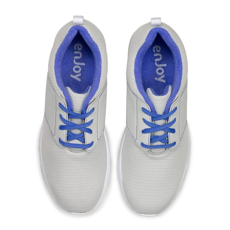 Women's Enjoy Spikeless Golf Shoe - LTGRY/BLU