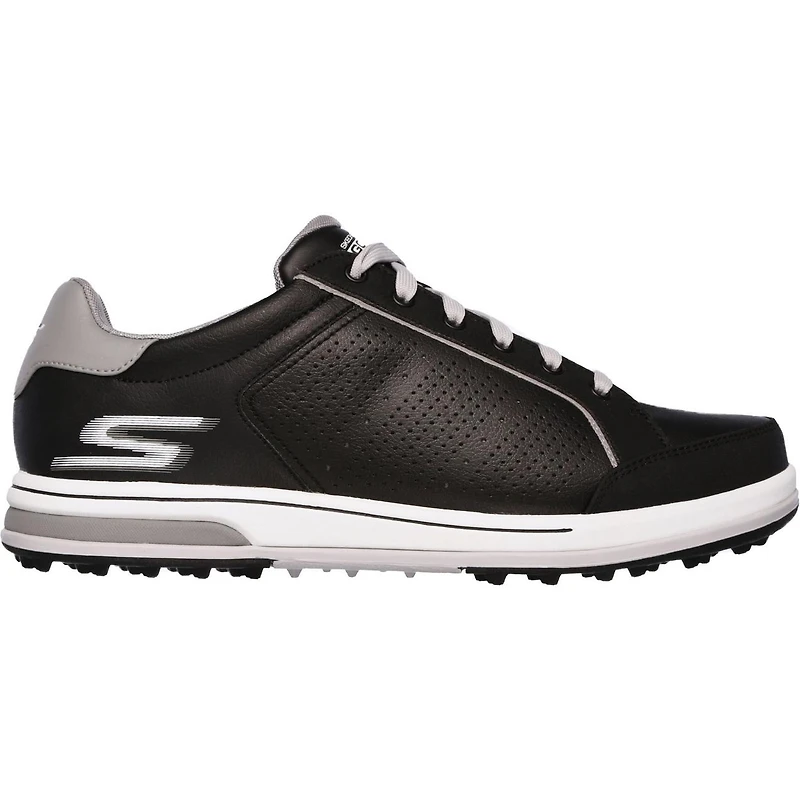 Men's Go Drive Relaxed Fit Spikeless Golf Shoe - BLK/WHT