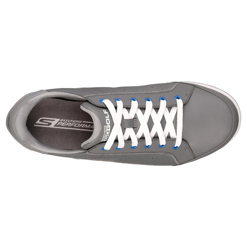 Men's Go Drive Relaxed Fit Spikeless Golf Shoe - DKGRY/BLU