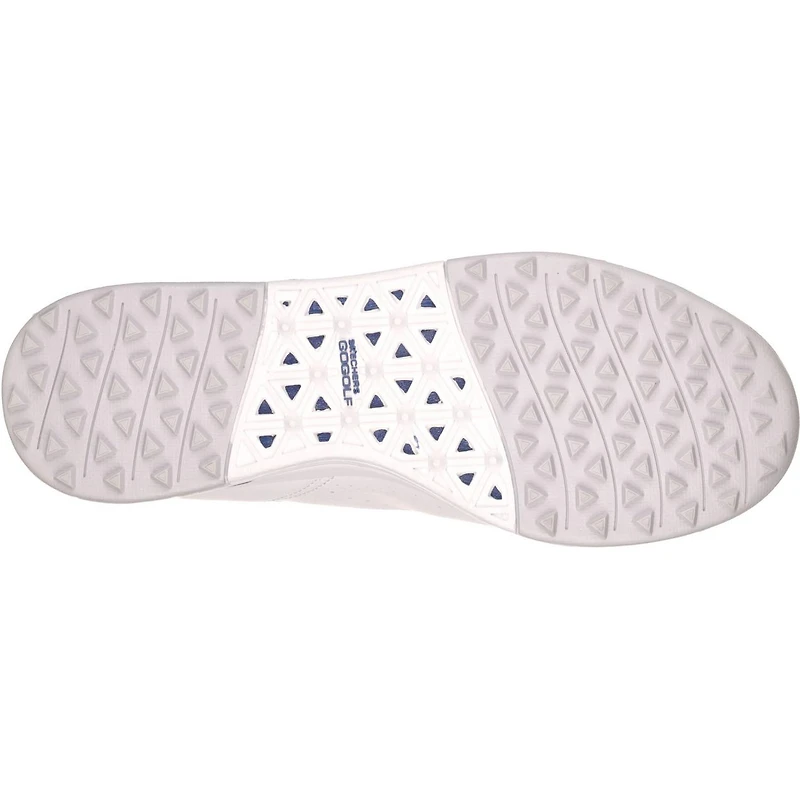 Men's Go Drive Relaxed Fit Spikeless Golf Shoe- WHT/NVY