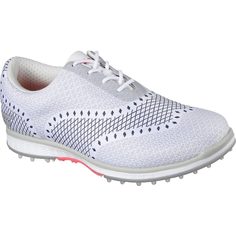 Women's Go Golf Elite Ace Spikeless Golf Shoe - WHT/NVY
