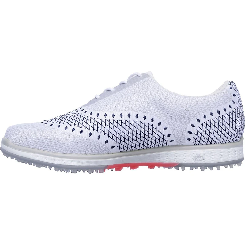 Women's Go Golf Elite Ace Spikeless Golf Shoe - WHT/NVY