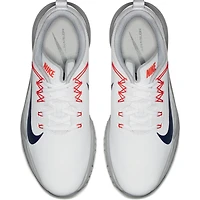 Men's Lunar Command 2 Spiked Golf Shoe - WHT/NVY/ORG