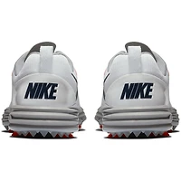 Men's Lunar Command 2 Spiked Golf Shoe - WHT/NVY/ORG