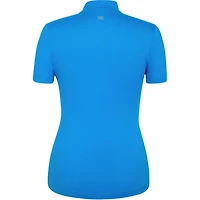 Women's Calvary Pintuck Short Sleeve Quarter Zip Mock Top