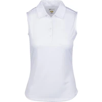 Women's Embossed Dot Sleveeless Polo