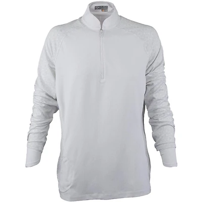Women's Long Sleeve Quarter Zip Printed Opti-Sheild Top
