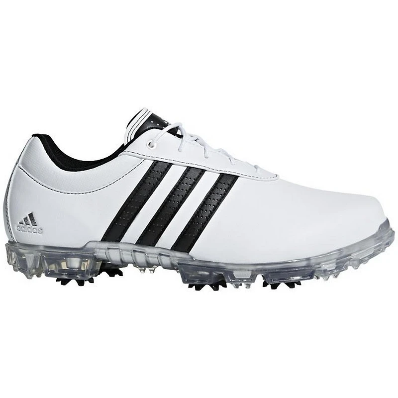 Men's Adipure Flex Spiked Golf Shoe - White/Black/Silver