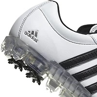Men's Adipure Flex Spiked Golf Shoe - White/Black/Silver