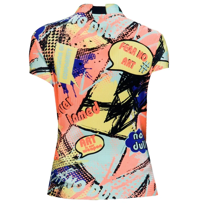 Women's Short Sleeve Crunch Never Tamed Printed Top