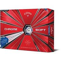 Chrome Soft Truvis Golf Balls - Stars and Stripes