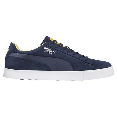 Men's Suede G Ryder EU Spikeless Golf Shoe - Navy/Yellow/White