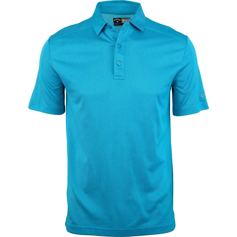 Men's Opti-Dri Denim Jacquard Short Sleeve Polo