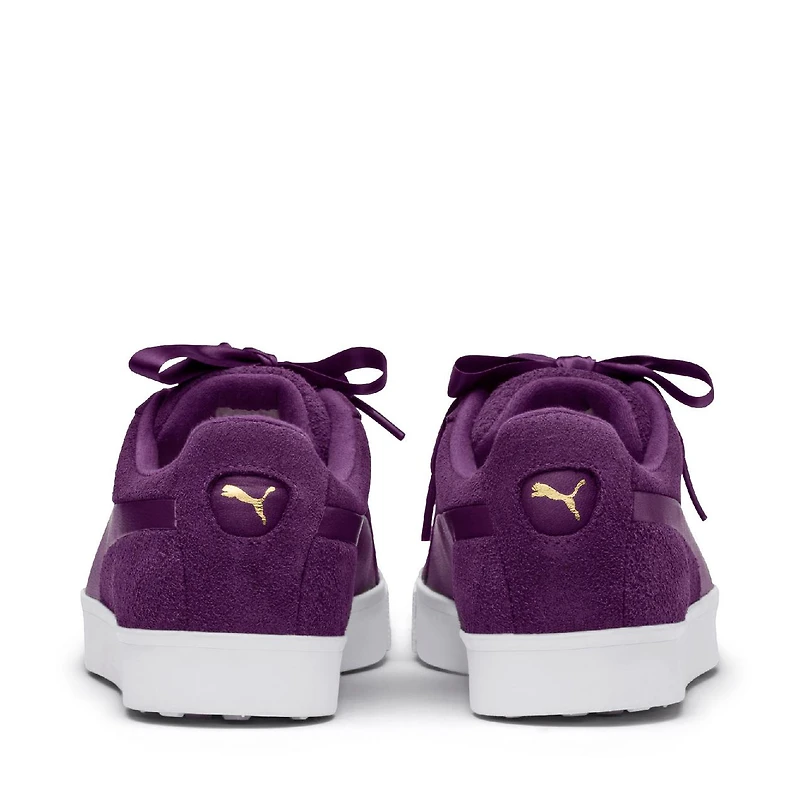 Women's Suede G Spikeless Golf Shoe - Dark Purple