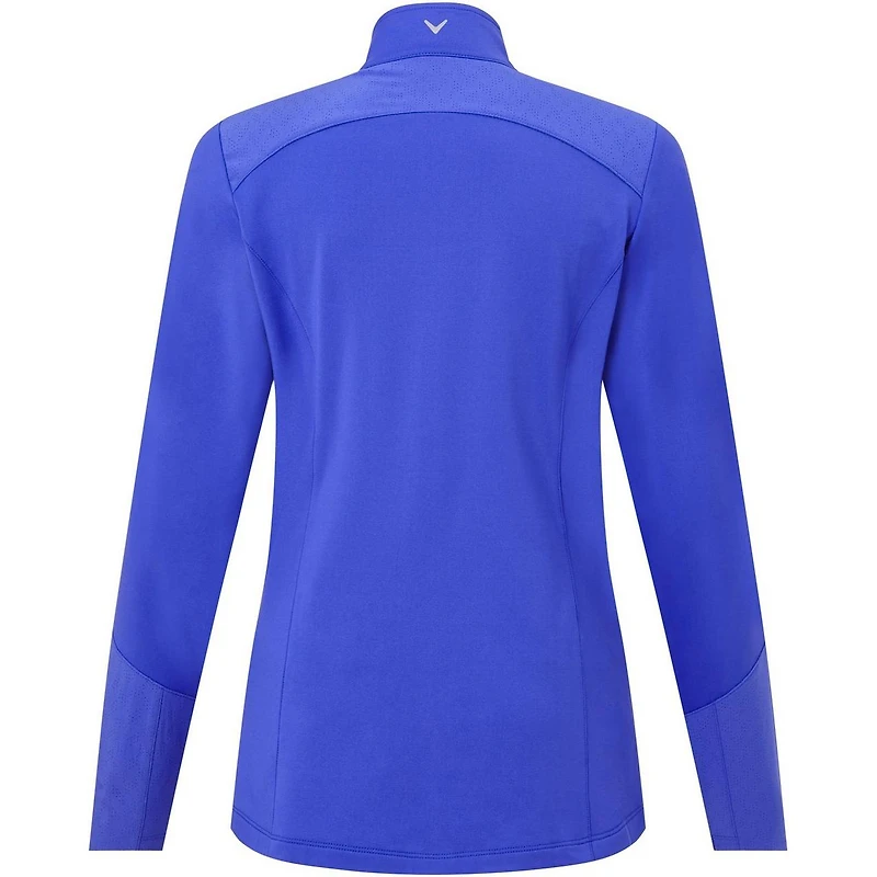 Women's Thermal Perforated Full Zip Long Sleeve Jacket