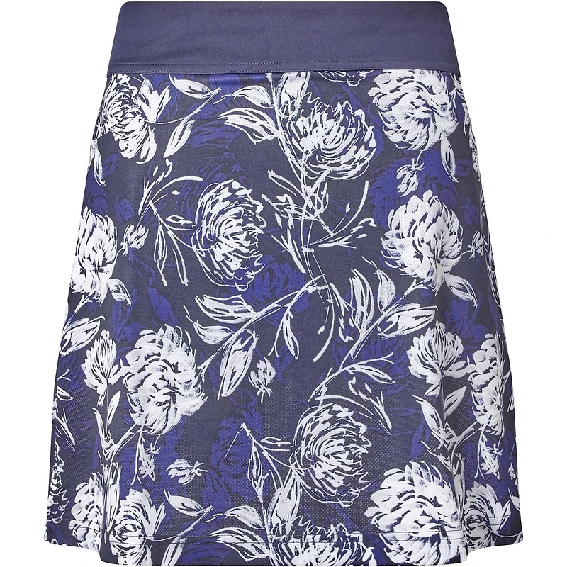 Women's Tropical Print 18 Inch Mesh Knit Skort