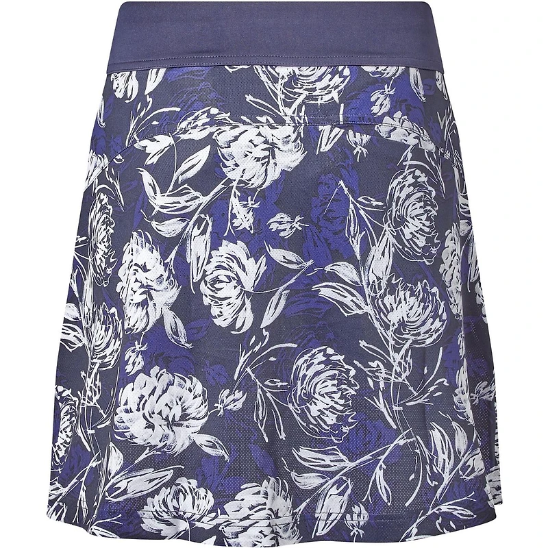 Women's Tropical Print 18 Inch Mesh Knit Skort