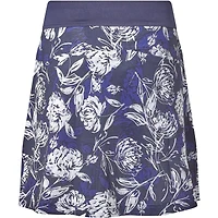 Women's Tropical Print 18 Inch Mesh Knit Skort