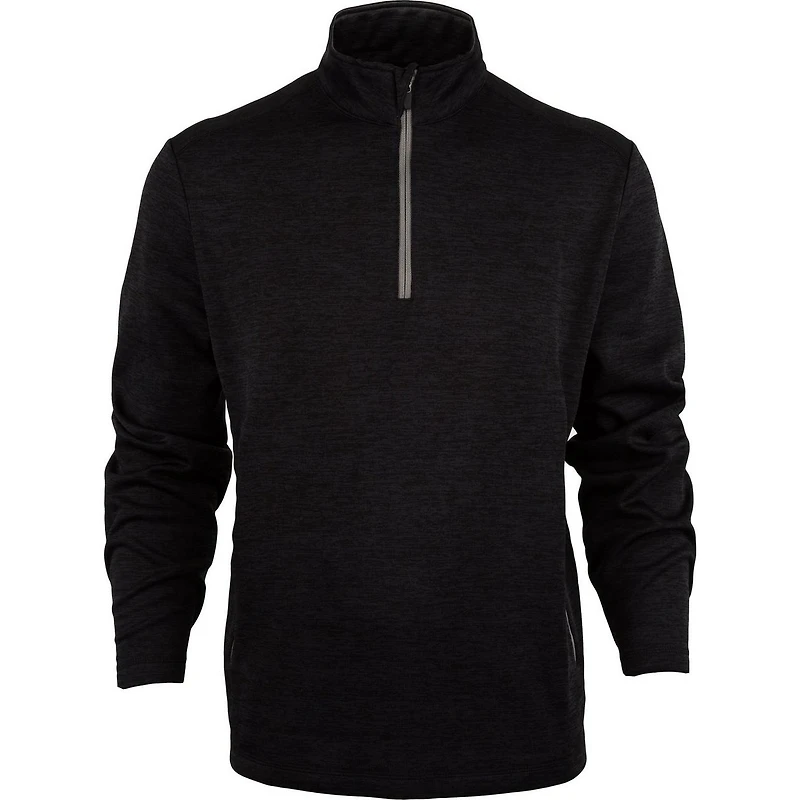 Men's Water Repellent Spacedye Heathered Fleece 1/4 Zip Pullover