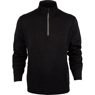 Men's Water Repellent Spacedye Heathered Fleece 1/4 Zip Pullover