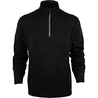 Men's Water Repellent Spacedye Heathered Fleece 1/4 Zip Pullover